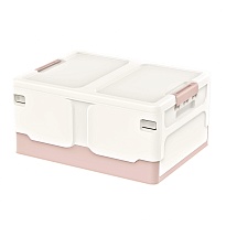 Ящик пластиковый складной белый, дно розовое, 480х360х240 мм в Железнодорожном