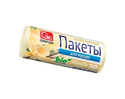 Мешки для мусора 30 л, ароматизированные, Ваниль, бежевые, в рулоне 20 шт., ПНД, 9 мкм, 560х530 мм, GRIFON Aroma, 101-020 V в Железнодорожном Мешки для мусора 30 л, ароматизированные, Ваниль, бежевые, в рулоне 20 шт., ПНД, 9 мкм, 560х530 мм, GRIFON Aroma, 101-020 V в Железнодорожном