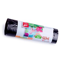 Мешки для мусора 30 л, черные, в рулоне 20 шт., ПНД, 6 мкм, 600х500 мм, Концепция Быта ЭкоДом, 601348 в Железнодорожном