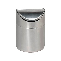 Урна для мусора 1,2 л настольная, с качающейся крышкой, нержавеющая сталь, матовая в Железнодорожном Урна для мусора 1,2 л настольная, с качающейся крышкой, нержавеющая сталь, матовая в Железнодорожном