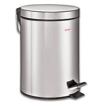 Ведро-контейнер для мусора (урна) с педалью LAIMA Classic, 5 л, зеркальное, нержавеющая сталь, со съемным внутренним ведром в Железнодорожном