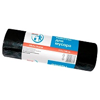 Мешки для мусора 240 л, черные, в рулоне 10 шт., ПВД 30 мкм, 1400х1120 мм, PACLAN Professional, 606336 в Железнодорожном