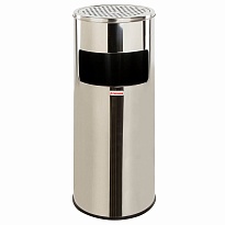 Урна с пепельницей 27 л, нержавеющая сталь, зеркальная, LAIMA PROFESSIONAL в Железнодорожном