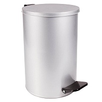 Ведро для мусора с педалью, усиленное, Титан, 10 л, серое, оцинкованная сталь в Железнодорожном Ведро для мусора с педалью, усиленное, Титан, 10 л, серое, оцинкованная сталь в Железнодорожном