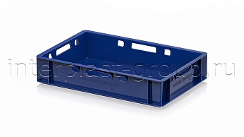 Ящик для мяса и колбасных изделий Е-1 темно-синий в Железнодорожном Ящик для мяса и колбасных изделий Е-1 темно-синий в Железнодорожном