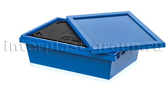 Изотермический контейнер KV 6416 в сборе с крышкой голубой в Железнодорожном