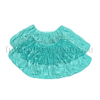 Бахилы бирюзовые 2000 шт (1000 пар), 16 мкм, однослойные, с одной резинкой, Эконом в Железнодорожном