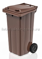Мусорный контейнер 120 л коричневый 120 коричневый в Железнодорожном
