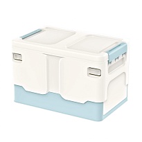Ящик пластиковый складной белый, дно голубое, 370х240х240 мм в Железнодорожном