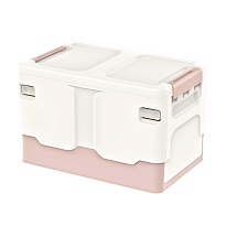 Ящик пластиковый складной белый, дно розовое, 370х240х240 мм в Железнодорожном