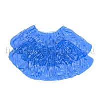 Бахилы голубые 2000 шт (1000 пар), 16 мкм, однослойные, с одной резинкой, Эконом в Железнодорожном