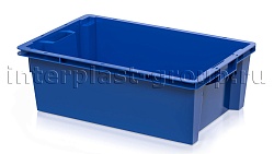 Ящик универсальный для овощей, фруктов и хлеба сплошной синий