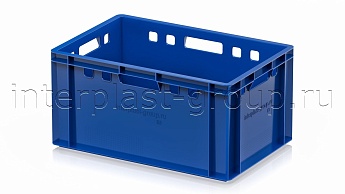 Ящик для мяса и колбасных изделий Е-3 синий в Железнодорожном Ящик для мяса и колбасных изделий Е-3 синий в Железнодорожном