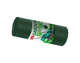 Мешки для мусора 240 л, двухслойные, зеленый, в рулоне 10 шт., ПВД 35 мкм, 1400х1100 мм, GRIFON PROFF GARDEN, 101-520 в Железнодорожном