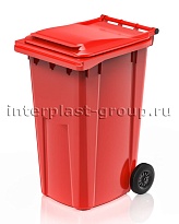 Контейнер для мусора 240 л красный облегченный 240 красный в Железнодорожном