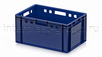 Ящик для мяса и колбасных изделий Е-3 темно-синий в Железнодорожном Ящик для мяса и колбасных изделий Е-3 темно-синий в Железнодорожном