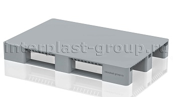 Поддон пластиковый сплошной без бортиков серый в Железнодорожном