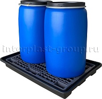 Поддон пластиковый для двух бочек в Железнодорожном