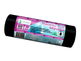 Мешки для мусора 60 л, черные, в рулоне 20 шт., ПНД, 7 мкм, 700х600 мм, MIRPACK Classik, 602050 в Железнодорожном Мешки для мусора 60 л, черные, в рулоне 20 шт., ПНД, 7 мкм, 700х600 мм, MIRPACK Classik, 602050 в Железнодорожном