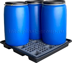 Поддон пластиковый для четырех бочек в Железнодорожном
