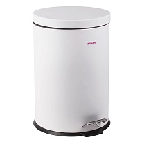 Ведро-контейнер для мусора (урна) с педалью LAIMA Classic, 12 л, белое, глянцевое, металл, со съемным внутренним ведром в Железнодорожном Ведро-контейнер для мусора (урна) с педалью LAIMA Classic, 12 л, белое, глянцевое, металл, со съемным внутренним ведром в Железнодорожном