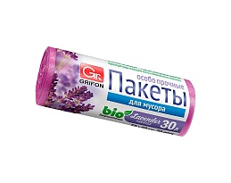Мешки для мусора 30 л, ароматизированные, Лаванда, сиреневые, в рулоне 20 шт., ПНД, 9 мкм, 560х530 мм, GRIFON Aroma, 101-020 La в Железнодорожном Мешки для мусора 30 л, ароматизированные, Лаванда, сиреневые, в рулоне 20 шт., ПНД, 9 мкм, 560х530 мм, GRIFON Aroma, 101-020 La в Железнодорожном