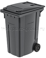 Мусорный контейнер 360 л серый 360 серый в Железнодорожном