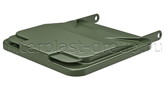 Комплект крышки для контейнера 120 л. зеленая  зеленый в Железнодорожном