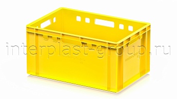 Ящик для мяса и колбасных изделий Е-3 желтый в Железнодорожном Ящик для мяса и колбасных изделий Е-3 желтый в Железнодорожном